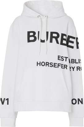 Burberry Poulter Horseferry Logo Graphic Hoodie - ShopStyle